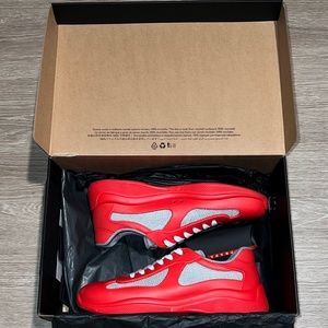 Prada America's Cup Soft rubber and bike fabric sneakers